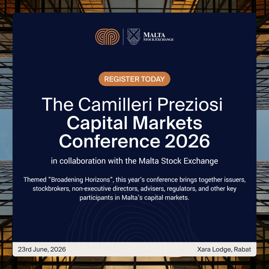 The Camilleri Preziosi Capital Markets Conference 2026 The Camilleri Preziosi Capital Markets Conference 2026